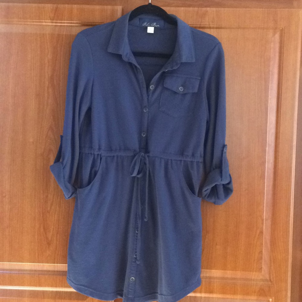 Collared T-shirt button down pockets sleeves dress